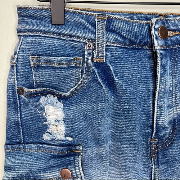 AMERICAN Bazi Cargo Denim Jeans Shorts Size Medium - Picture 2 of 8